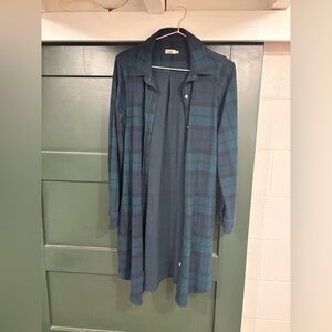 Faherty flannel dress